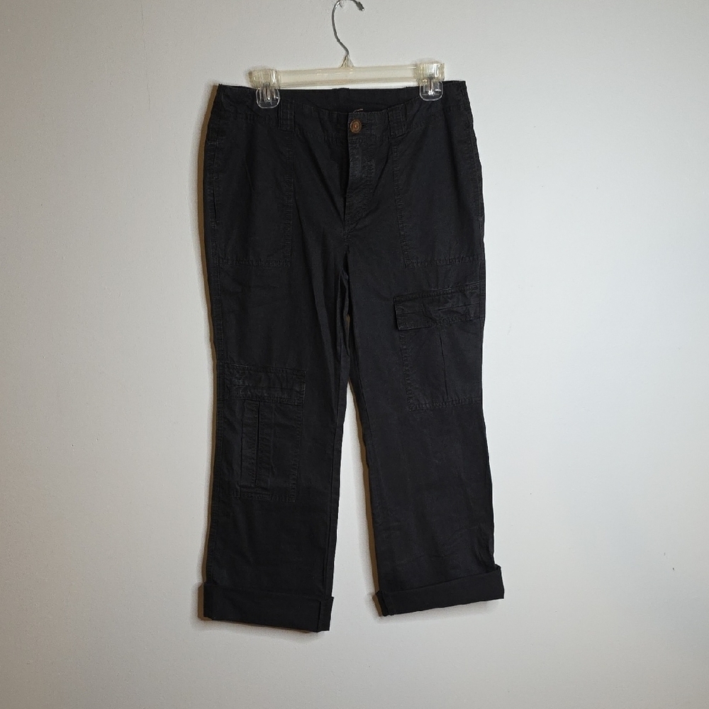 Free People Black Cargo Pants- URBAN OUTFITTERS Sz 6